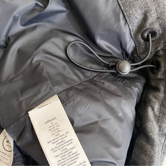 Allbirds Charcoal Gray Trino Puffer Jacket Sz XL NWT - Picture 10 of 16